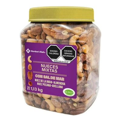Nueces Mixtas Con Sal De Mar 1.13 Kg Members Mark | MercadoLibre