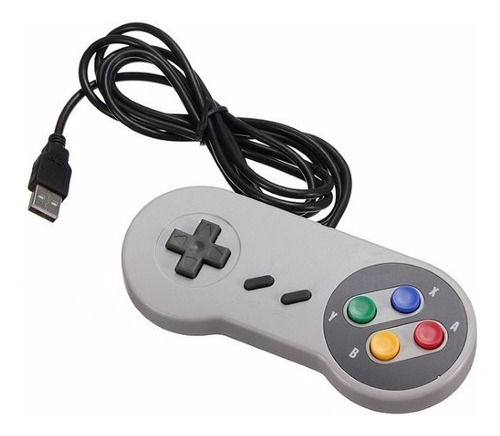 Controle Usb Super Nintendo Snes Para Pc Ou Android Com Otg