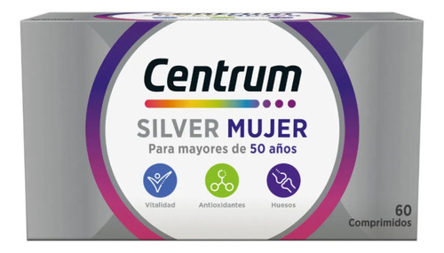 Centrum Silver Mujer X 60 Comprimidos 