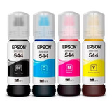 Tinta Original Epson Pack X4 544 Ecotank Amplio Stock!