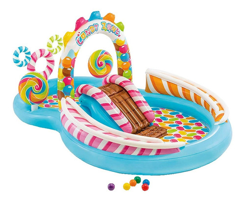 Piscina Centro De Juegos Inflable De Dulces Para Niños Intex