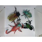 Set Lote Insectos Bichos Escorpion 15a20cm Figuras Juguete