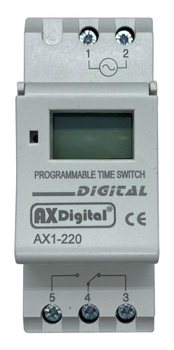 Interruptor De Horario Semanal Digital 220-240vac Ax1-220   