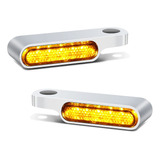 2-pcs Led Manillar Luz De Señal De Giro Mini Motocicleta 1