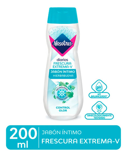 Jabon Intimo Frescura Extrema V 200ml Nosotras