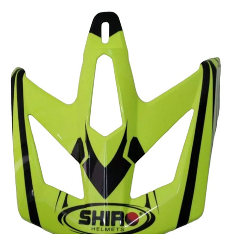 Visera Shiro Mx 734 Amarillo Fluor   - Bmmotopartes 