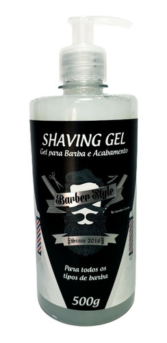  Shaving Gel De Barbear Barber Style 500g Uma Unidade 17,50