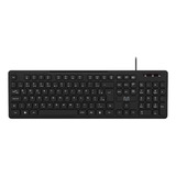 Teclado Com Fio Design Chocolate Teclas Preto Tc294