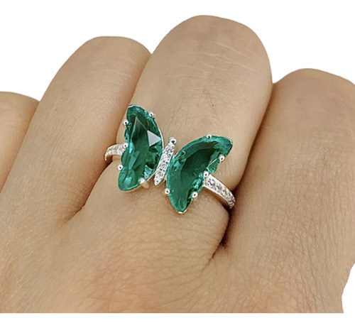 Anillo Mariposa De Jardin Plata 925 Ap 440