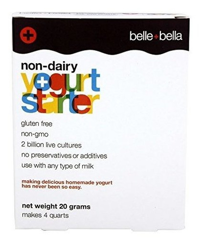 Belle + Bella No Lácteos Yogurt, Starter, 20 De Gram.