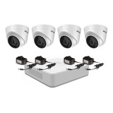 Kit Ip Cctv Hikvision Nvr 4 Canales + 4 Cam Mini Domo 2mpx