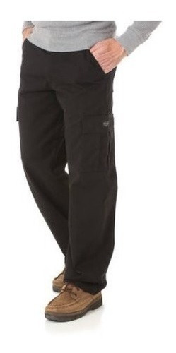 Pantalon Casual Wrangler Tipo Cargo Negro Caballero Hombre 