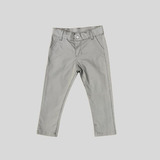 Pantalón De Gabardina Para Bebe - Corte Chino Con Regulador