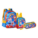 Kit Mochila Costas Infantil Aventureiros Luccas neto