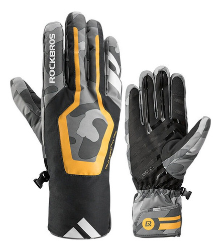 Guantes Rockbros Térmicos Moto Bicicleta Scooter Touch Nieve