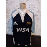 Camiseta Alternativa De Rugby Los Pumas 2007 M Holgado