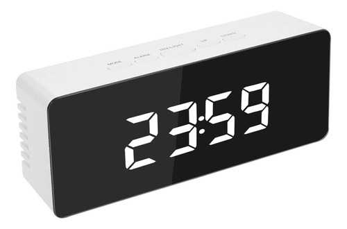 Reloj Despertador Digital Led Espejo Temperatura