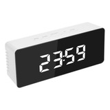 Reloj Despertador Digital Led Espejo Temperatura