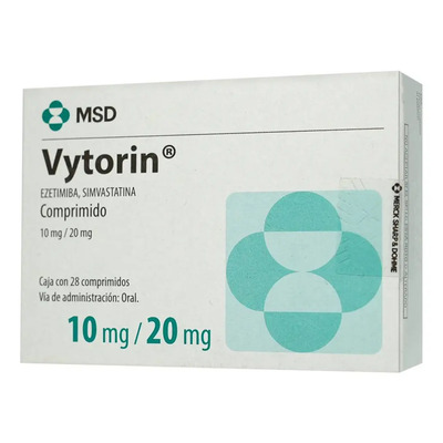 Vytorin Comprimidos 10 Mg\u002F20 Mg, 28 Comprimidos | Meses sin interés