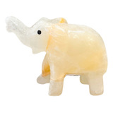 Elefante Ônix - Pedra 100% Natural - Sabedoria- Decoração   