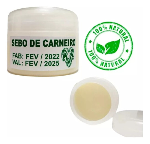 Sebo De Carneiro Pruro Pronta Entrega 100% Natural 