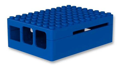 Caja Para Raspberry Pi B+, V2 Y V3 Color Azul