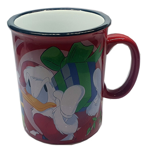 Taza Disney Donald Navideño Tipo Peltre Jumbo