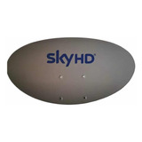 Antena Sky Hd Con Lnb Elíptico Sencillo 2 Pza