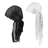 2pcs Mujeres Hombres Durag Headwrap Pañuelo Bandana