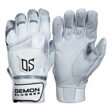 Guantes De Bateo Demon Slugger Ds Classica Blanco Gris Xl