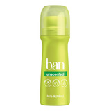 Ban Desodorante Antitranspirante Roll-on, Sin Perfume, 3.5 O