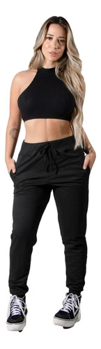 Calça Jogger Ribana Feminina Para Caminhada Inverno