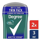 Desodorante Degree Artic Edge 2 Pack Americano Para Hombre