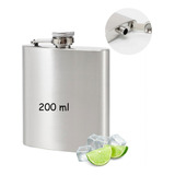 Cantil Inox Porta Bebida Gin Whisk Vodka Rum Bolso Compre Já