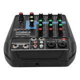 Sistema De Consola De Placa De Sonido Profesional Mixer De 4