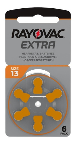 Pilas Para Audifonos Rayovac Extra 13 - Caja De 60 Pilas