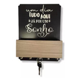 Porta Chaves Decorativo Sonho C/ Porta Objetos  - Mdf