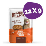 Pouch Homemade Delights Gato Adulto Pavo 100g Pack X12