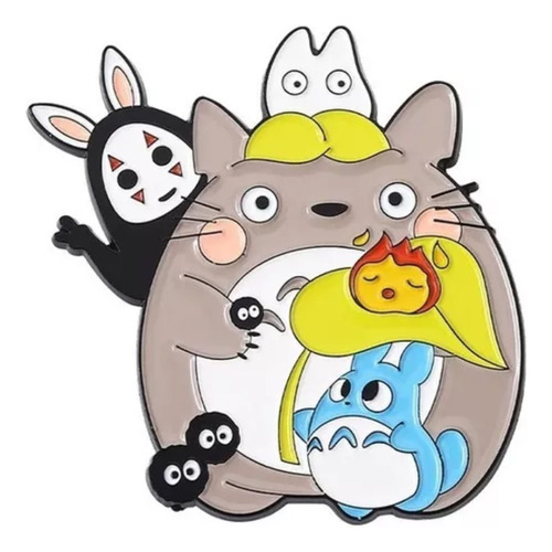 Pin Broche Metálico Mi Vecino Totoro Amigos Ghibli Anime