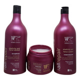 Reestruturante Wf Shampoo 1l,máscara 500g E Condicionador 1l