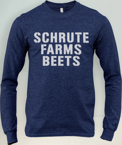 The Office Dwight Schrute Farms Beets Playera Manga Larga