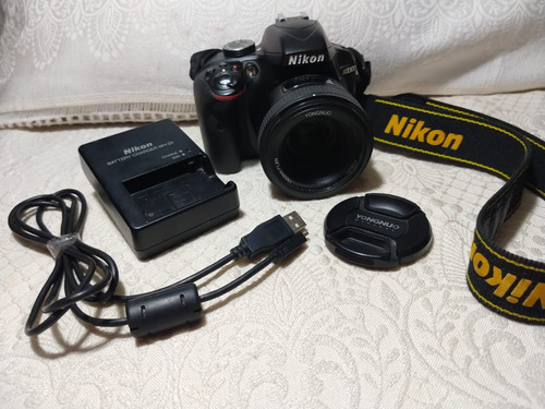  Nikon D3300 + 50mm Yongnuo + Accesorios Originales