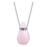 Collar De Botella De Perfume I Natural Stone Crystal Crystal