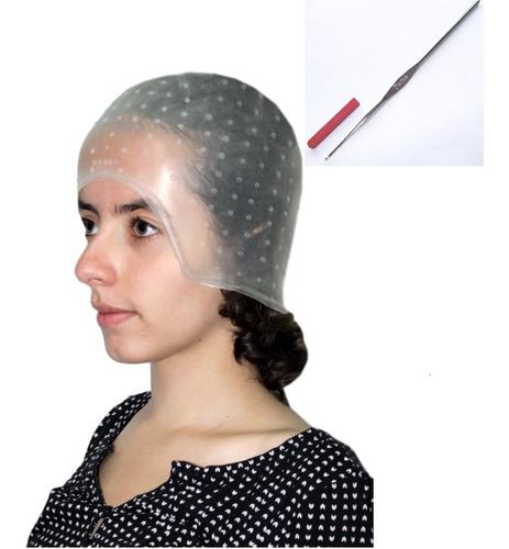 Gorro De Silicona Para Mechas + Aguja