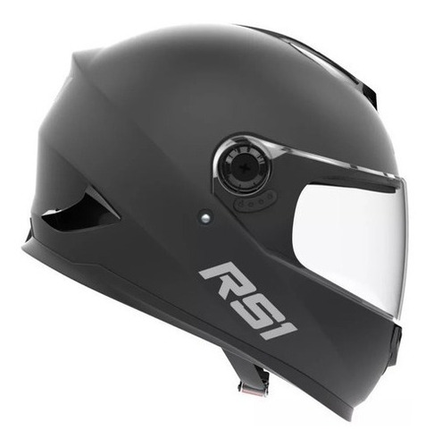 Casco Integral Moto  Hawk Rs1 Negr Mate Liso Talle Xl 62cm