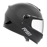 Casco Integral Moto  Hawk Rs1 Negr Mate Liso Talle Xl 62cm