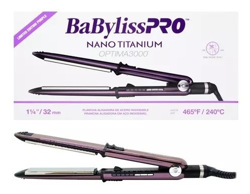 Planchita Babyliss Optima 3000 Purple Bivoltaje 6c