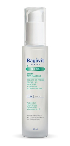 Bagovit Facial Pro Bio Anti-manchas Crema De Día X 50g