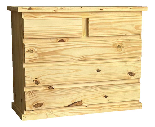 Comoda 5 Cajones Cajonera Chifonier Madera Pino Macizo 