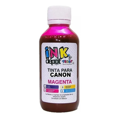 250 Ml Tinta Inktec Pigmentada Compatible Con Canon Magenta